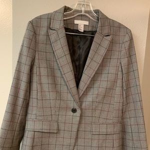 H&M•Plaid Blazer